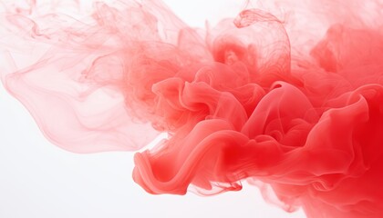 Abstract red smoke on white background. cloud, a soft Smoke cloudy texture background.	