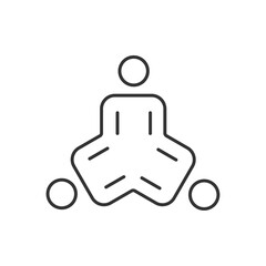 Obraz premium Teamwork symbol stock illustration.