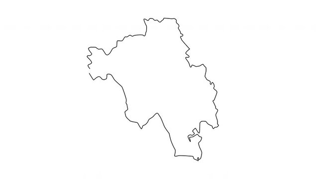 animated sketch of the map of Bago in the Philippines