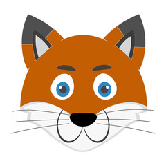 Cartoon fox face