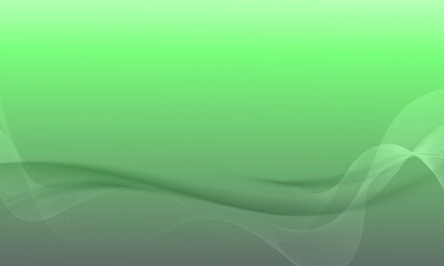 Abstract green background with soft wave.