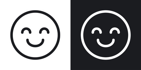 Improves Mood and Focus Icon Designed in a Line Style on White Background. - obrazy, fototapety, plakaty