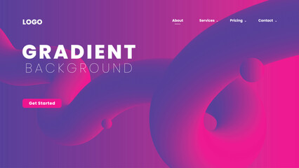 fluid gradient background, background for business, landing page, banner, digital illustration, fluid abstract background design, trending background design
