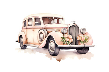 Rolls Royce Clipart, Luxury Car Rolls Watercolor Clipart - obrazy, fototapety, plakaty