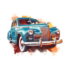Rolls Royce Clipart, Luxury Car Rolls Watercolor Clipart - obrazy, fototapety, plakaty