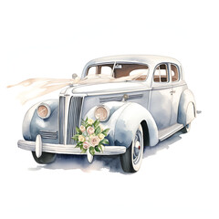 Rolls Royce Watercolor Clipart, Luxury Car Design Watercoloured Clipart, Perfect for your projetc or creations - obrazy, fototapety, plakaty
