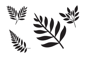 branch with leafs plant ecology isolated icon vector illustration desing