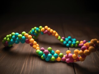 Abstract plexus DNA . banner for DNA Day.