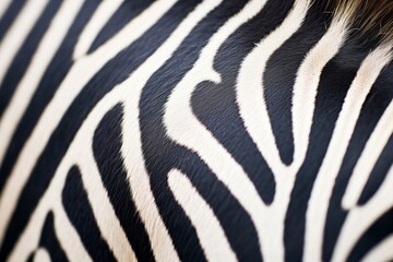 Fototapeta na wymiar extreme close-up photo of a black and white zebra pattern