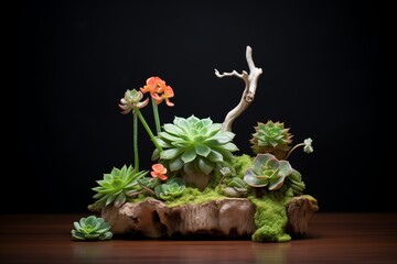 succulents arranged by light and soil needs