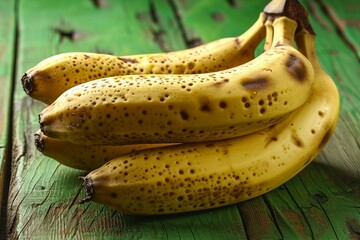 a bunch of bananas on a table