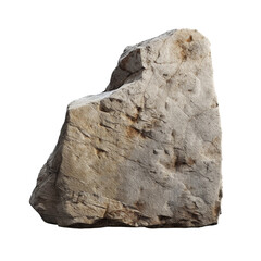 Stone sign, for monument, stone marker isolated transparent, Generative AI