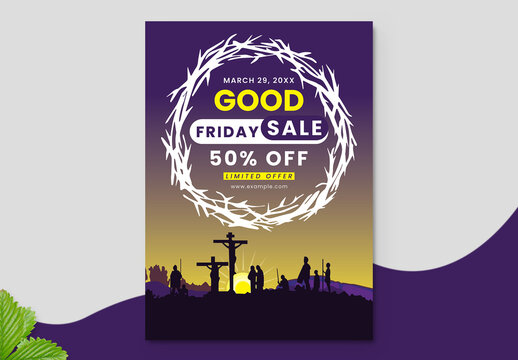 Good Friday Sale Flyer Layout