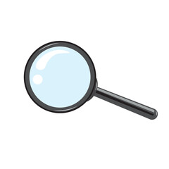 Vector drawing of a magnifying glass