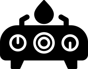 Electric Stove Vector Icon