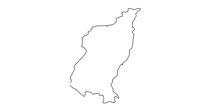 animated sketch map of Quezon in the Philippines