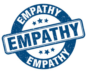 empathy stamp. empathy label. round grunge sign