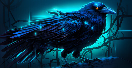 Beautiful Crow Bird Design Perfect for Your project or Desktop Wallpaper