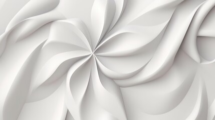 Abstract White Flowing Texture Modern Design Background.