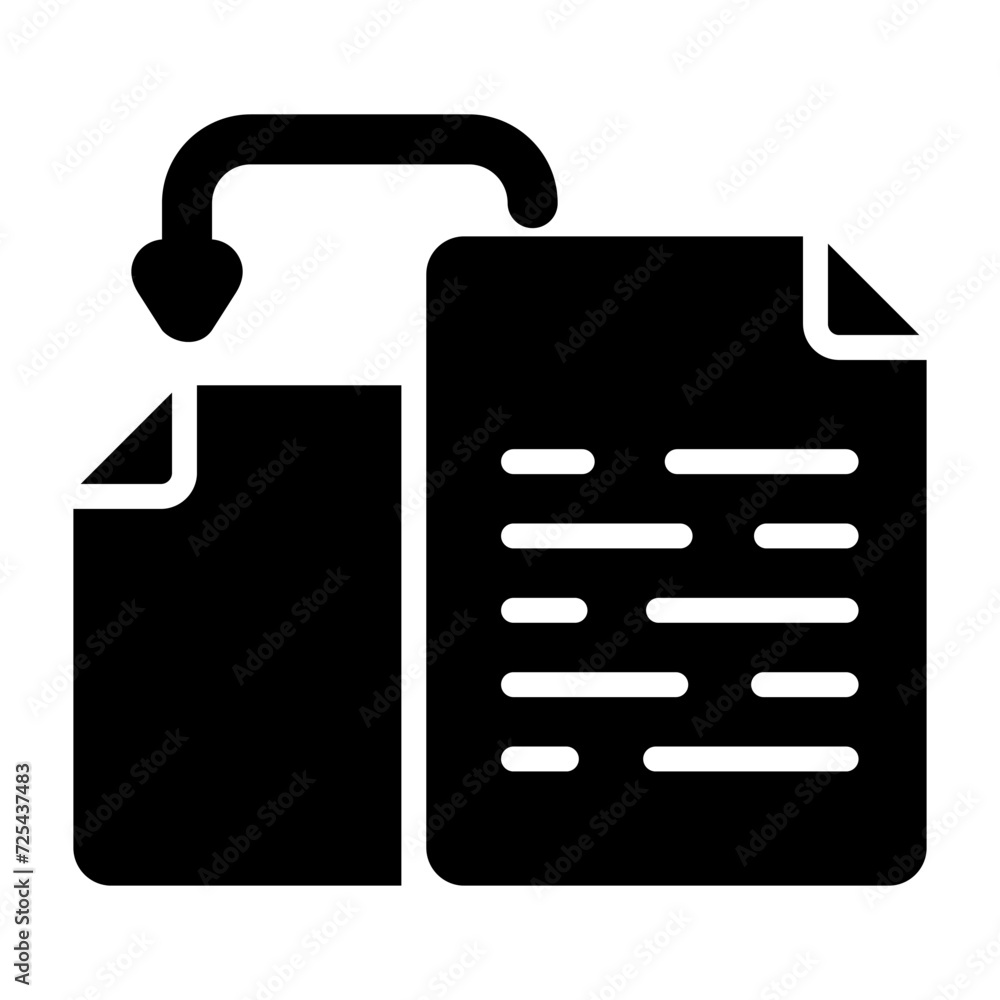 Wall mural orientation vector icon