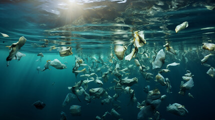 Fototapeta na wymiar Plastic pollution