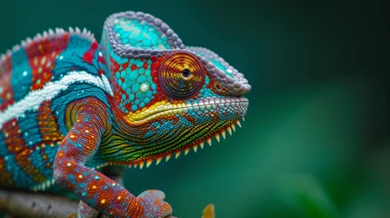  Intricate Chameleon Camouflage - Macro Photography. © Demo