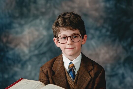 1990's school picture of young caucasian boy.