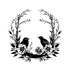 wreath SVG, wreath png, wreath frame, frame svg, frame illustration, wreath illustration, frame, vector, vintage, floral, design, decoration, pattern, ornament, border, illustration, flower, ornate