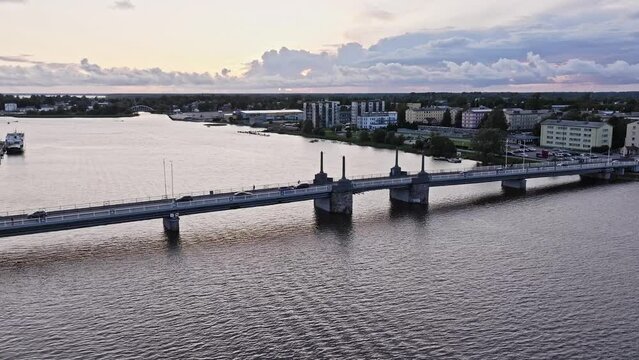 P&auml;rnu old bridge over the river