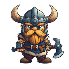 cartoon viking warrior