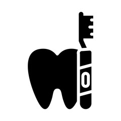 Toothbrush Vector Icon