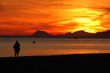 Benidorm Sunset Costa Blanca Spain