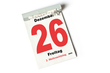 26 . Dezember 2025  Zweiter Weihnachtstag