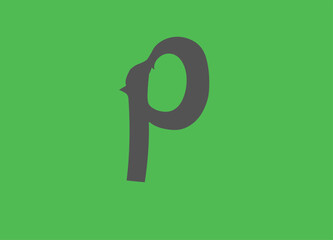 P logo, P letter, Alphabet, Abstract trendy graphics, text logo, colorful logo, P letter logo design