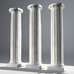 column isolated on white