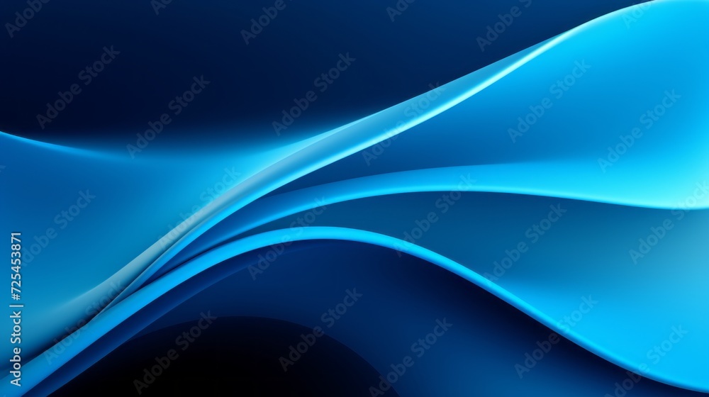 Poster mesmerizing blue waves: abstract background with elegant wavy lines - captivating oceanic design for