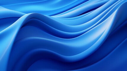 Mesmerizing blue waves: abstract background with elegant wavy lines - captivating oceanic design for creative projects