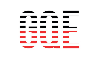 GQE three initial letter iconic line negative space minimal logo design vector template. monogram, abstract, wordmark, business, typography, minimalist, brand, company, flat, modern, unique, simple