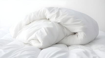 white pillows on a white background