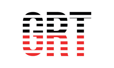 GRT three initial letter iconic line negative space minimal logo design vector template. monogram, abstract, wordmark, business, typography, minimalist, brand, company, flat, modern, unique, simple