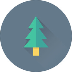 Obraz premium Pine Tree Vector Icon