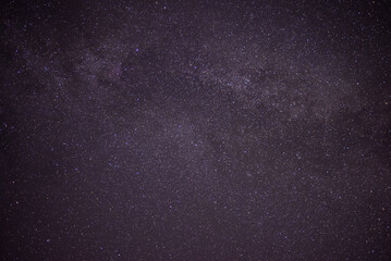 The milky way galaxy observed from a wild and dark place. Night details with the sky full of stars...