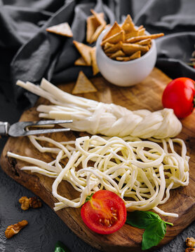 Traditional handmade Slovakian korbacik string Cheese