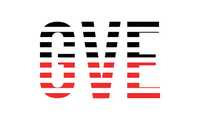 GVE three initial letter iconic line negative space minimal logo design vector template. monogram, abstract, wordmark, business, typography, minimalist, brand, company, flat, modern, unique, simple