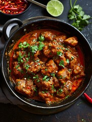 Spicy Indian dish with chicken.