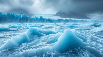 Cold and majestic iceberg