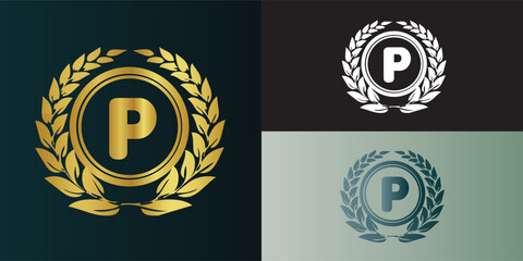 Luxury letter logo with gradient