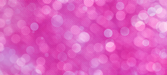 Pink widescreen bokeh background. Simple design backdrop for banners, posters, and various design works