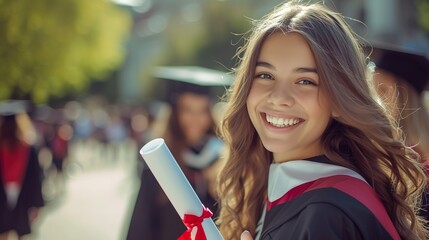 卒業証書を手にする卒業生01