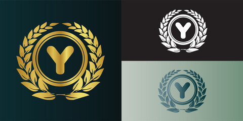 Luxury letter logo with gradient